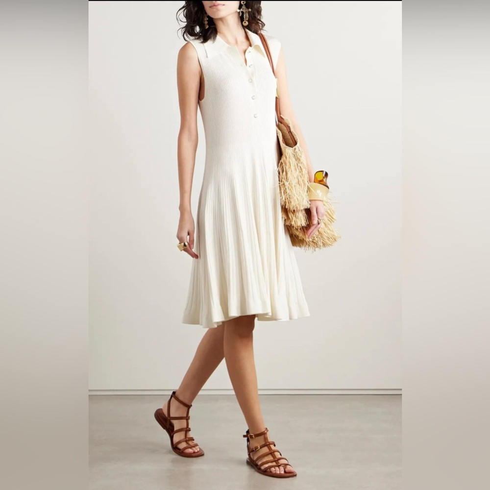 ZIMMERMANN Ribbed-Knit Dress